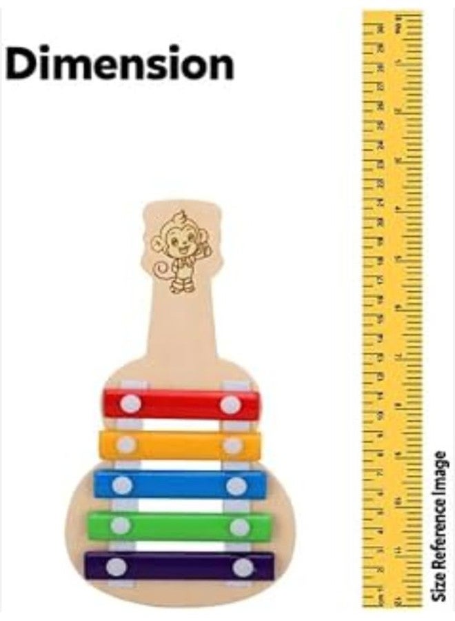 Manos Xylophone Wooden Guitar Design Musical Toy for Kids (Xylophone 2, 3, Count) - Image 2